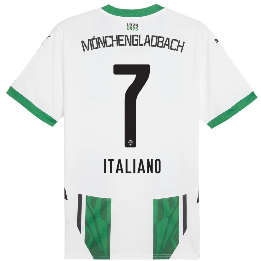 Danxen Kid Jacob Italiano #7 White Green Home Jersey 2024/25 T-Shirt