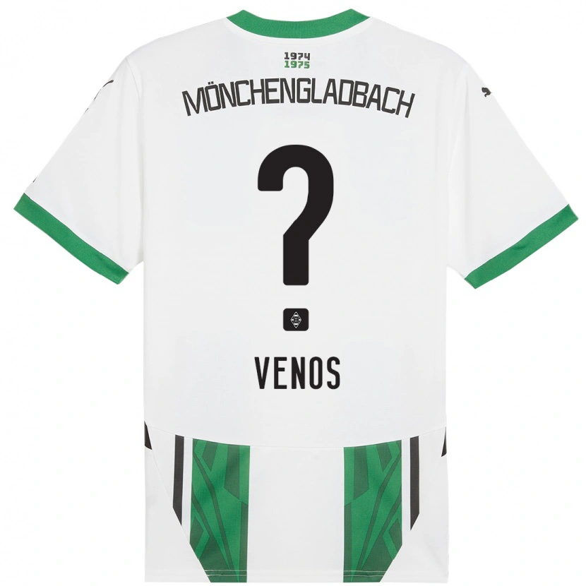 Danxen Kid Christos Venos #0 White Green Home Jersey 2024/25 T-Shirt