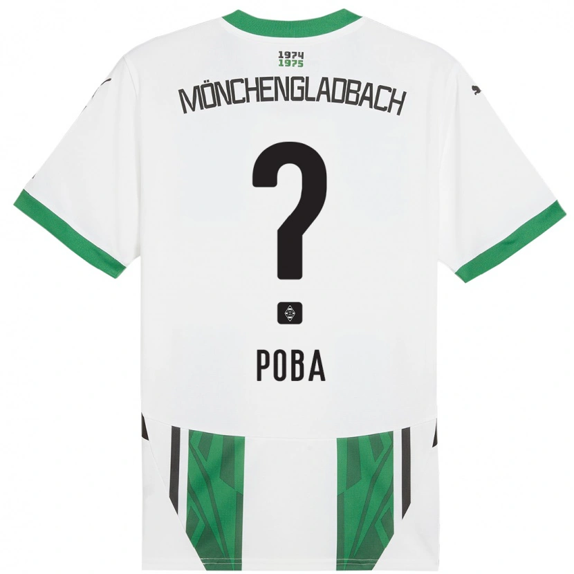 Danxen Kid Peniel Poba #0 White Green Home Jersey 2024/25 T-Shirt