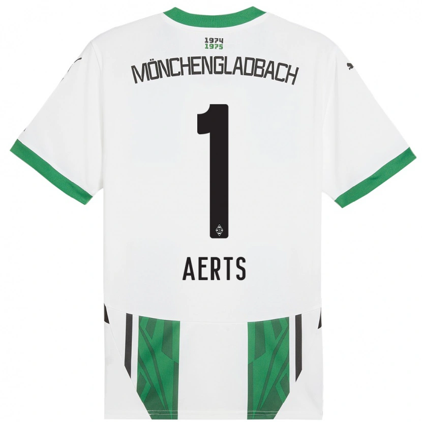 Danxen Kid Liv Aerts #1 White Green Home Jersey 2024/25 T-Shirt