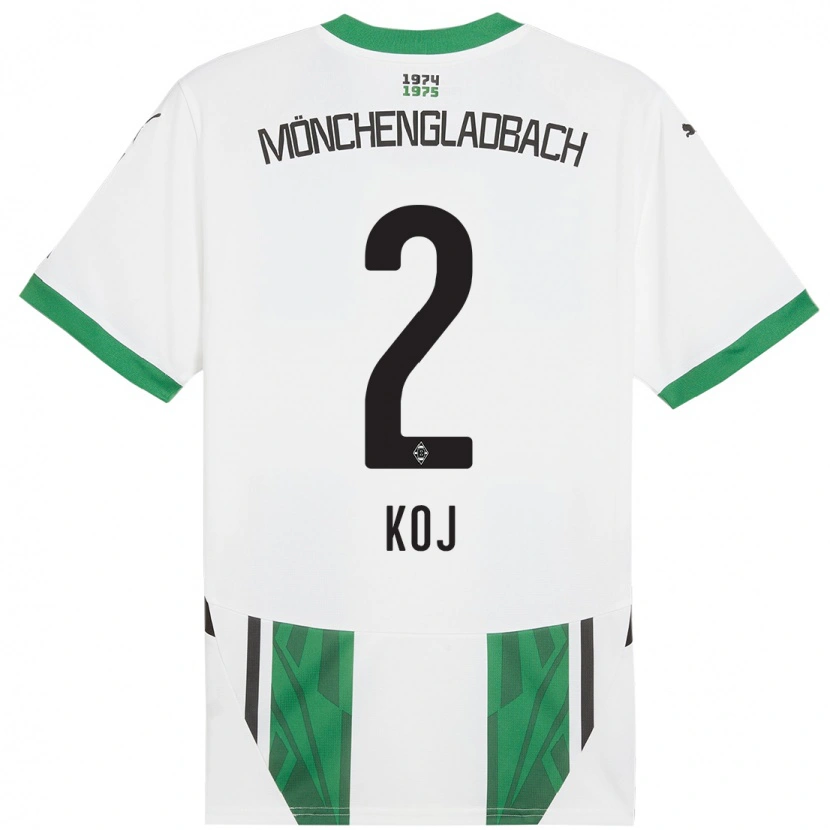 Danxen Kid Julia Koj #2 White Green Home Jersey 2024/25 T-Shirt