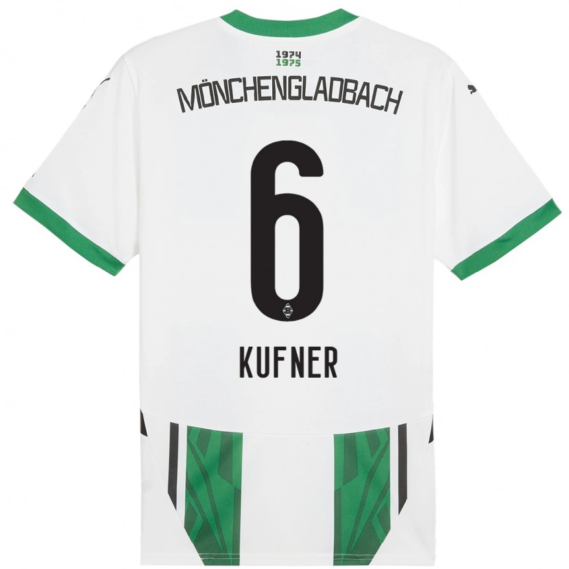 Danxen Kid Anne-Catherine Kufner #6 White Green Home Jersey 2024/25 T-Shirt