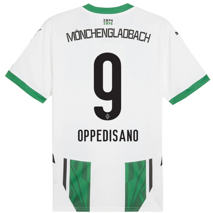 Danxen Kid Valentina Oppedisano #9 White Green Home Jersey 2024/25 T-Shirt