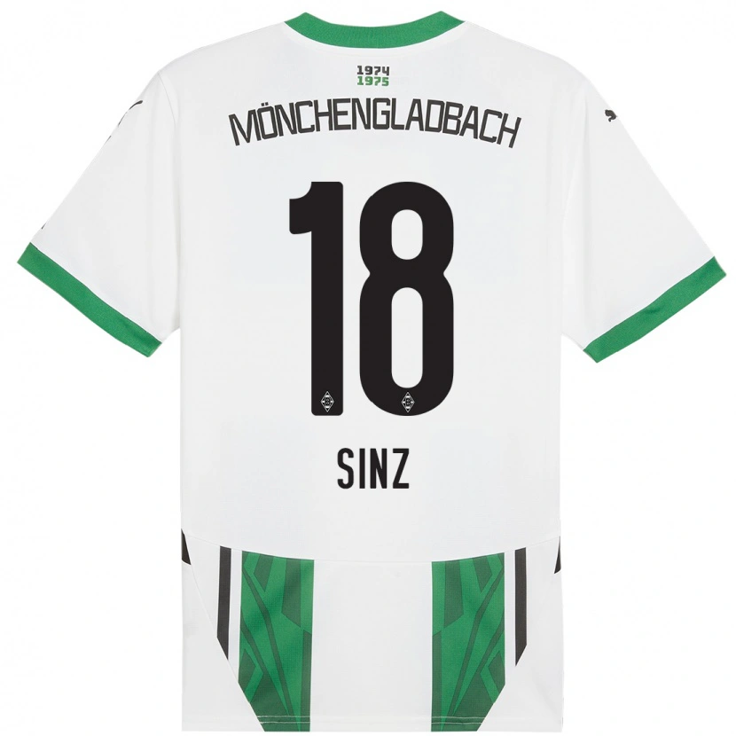 Danxen Kid Michelle Sinz #18 White Green Home Jersey 2024/25 T-Shirt