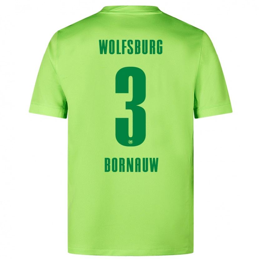 Danxen Kid Sebastiaan Bornauw #3 Fluorescent Green Home Jersey 2024/25 T-Shirt