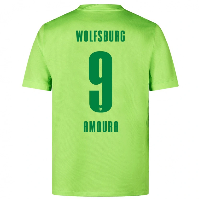 Danxen Kid Mohamed Amoura #9 Fluorescent Green Home Jersey 2024/25 T-Shirt