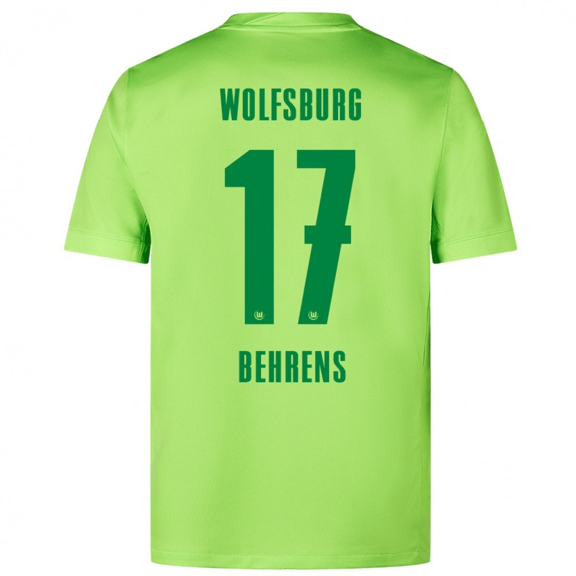 Danxen Kid Kevin Behrens #17 Fluorescent Green Home Jersey 2024/25 T-Shirt