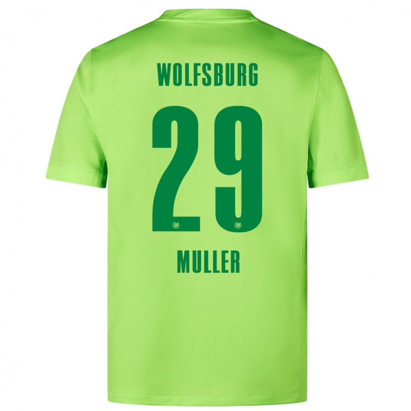 Danxen Kid Marius Müller #29 Fluorescent Green Home Jersey 2024/25 T-Shirt