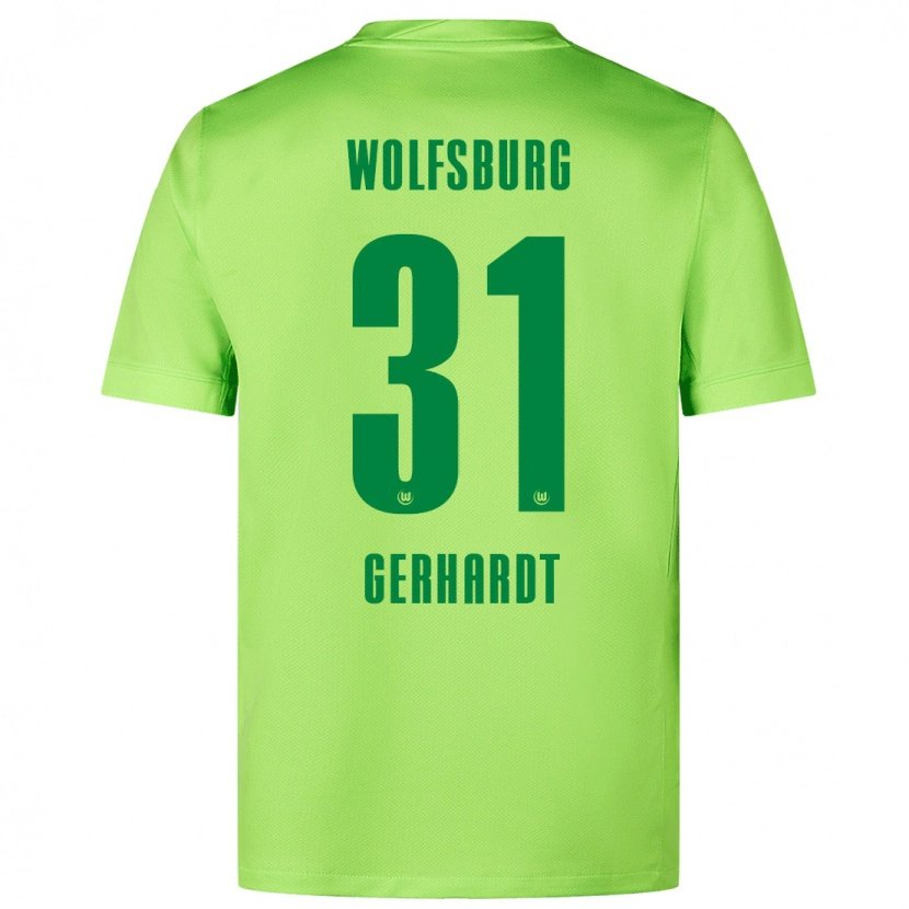 Danxen Kid Yannick Gerhardt #31 Fluorescent Green Home Jersey 2024/25 T-Shirt