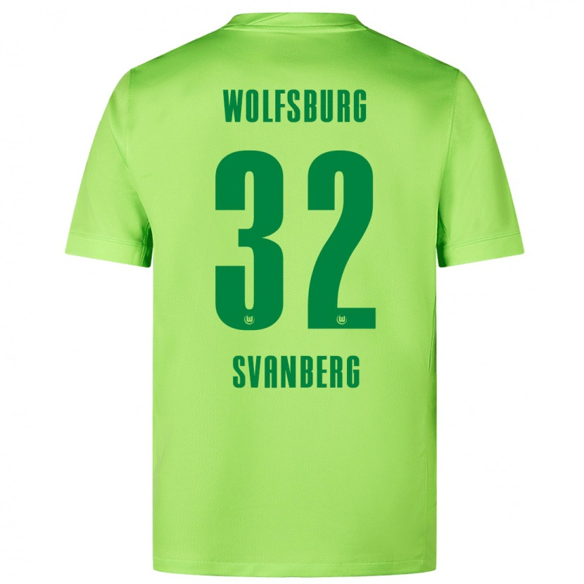 Danxen Kid Mattias Svanberg #32 Fluorescent Green Home Jersey 2024/25 T-Shirt