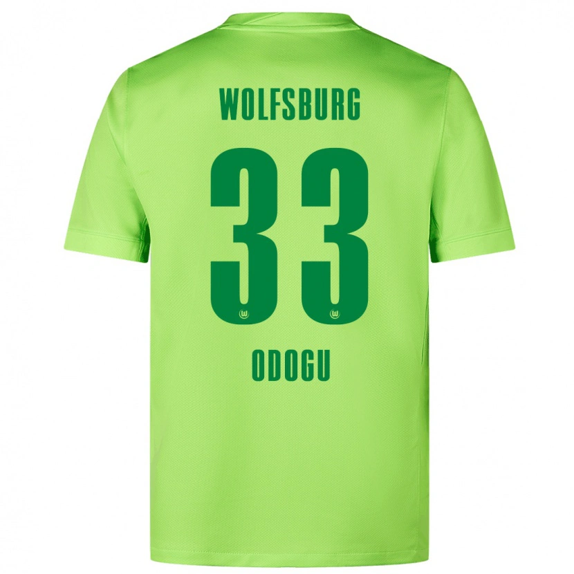 Danxen Kid David Odogu #33 Fluorescent Green Home Jersey 2024/25 T-Shirt