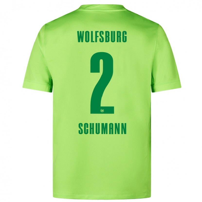 Danxen Kid Anton Schumann #2 Fluorescent Green Home Jersey 2024/25 T-Shirt