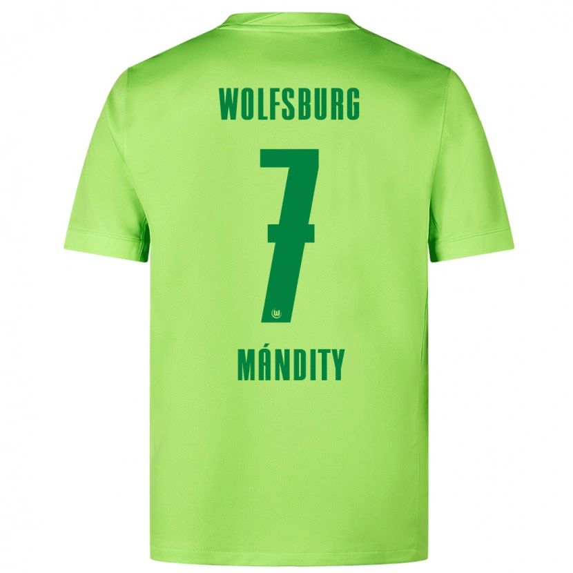 Danxen Kid Márkó Mándity #7 Fluorescent Green Home Jersey 2024/25 T-Shirt