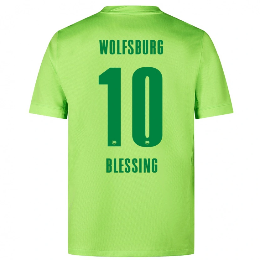 Danxen Kid Èlisée Blessing #10 Fluorescent Green Home Jersey 2024/25 T-Shirt