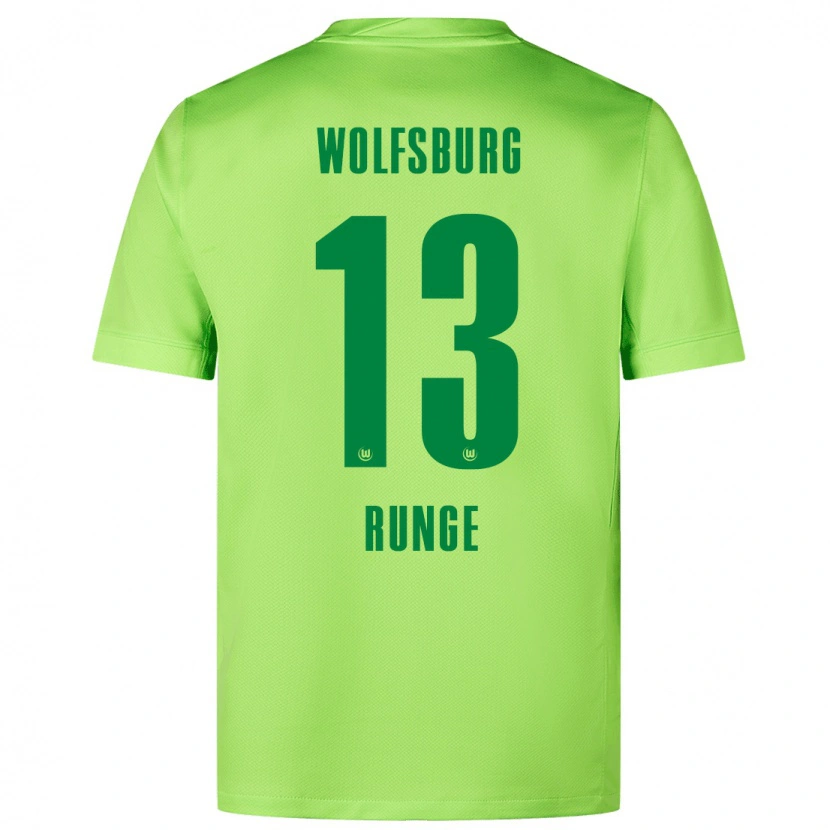 Danxen Kid Mads Runge #13 Fluorescent Green Home Jersey 2024/25 T-Shirt