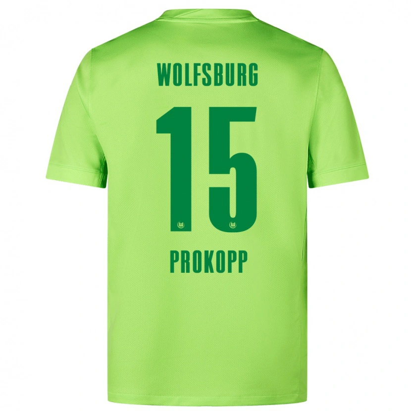 Danxen Kid Oskar Prokopp #15 Fluorescent Green Home Jersey 2024/25 T-Shirt