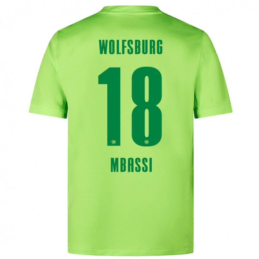 Danxen Kid Mario Mbassi #18 Fluorescent Green Home Jersey 2024/25 T-Shirt