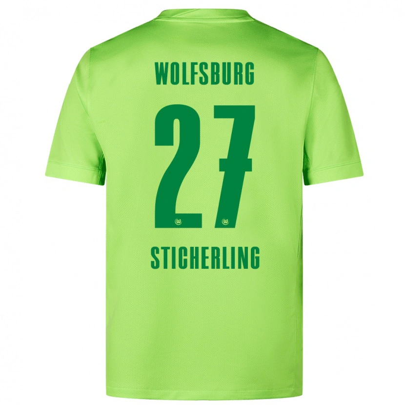 Danxen Kid Carl-Anton Sticherling #27 Fluorescent Green Home Jersey 2024/25 T-Shirt