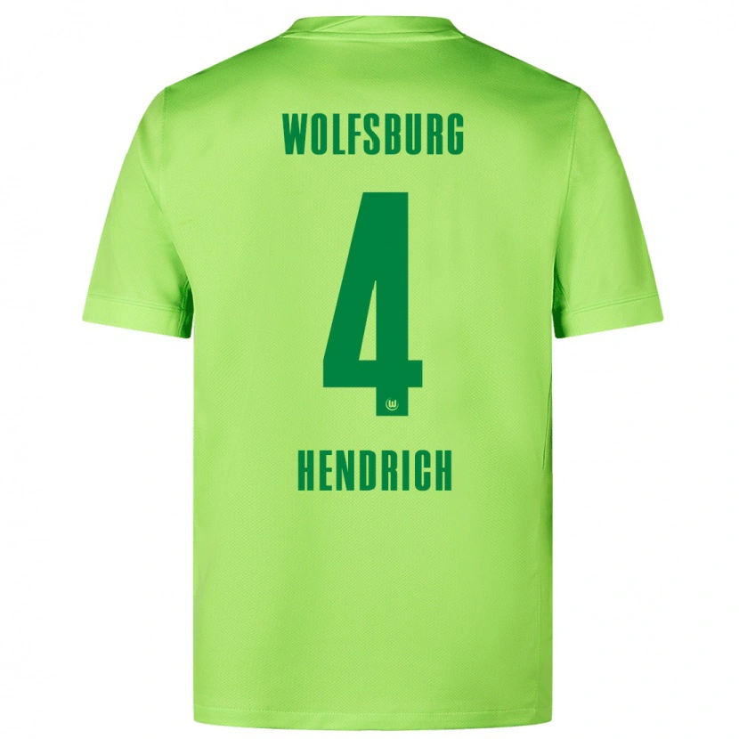 Danxen Kid Kathrin Hendrich #4 Fluorescent Green Home Jersey 2024/25 T-Shirt