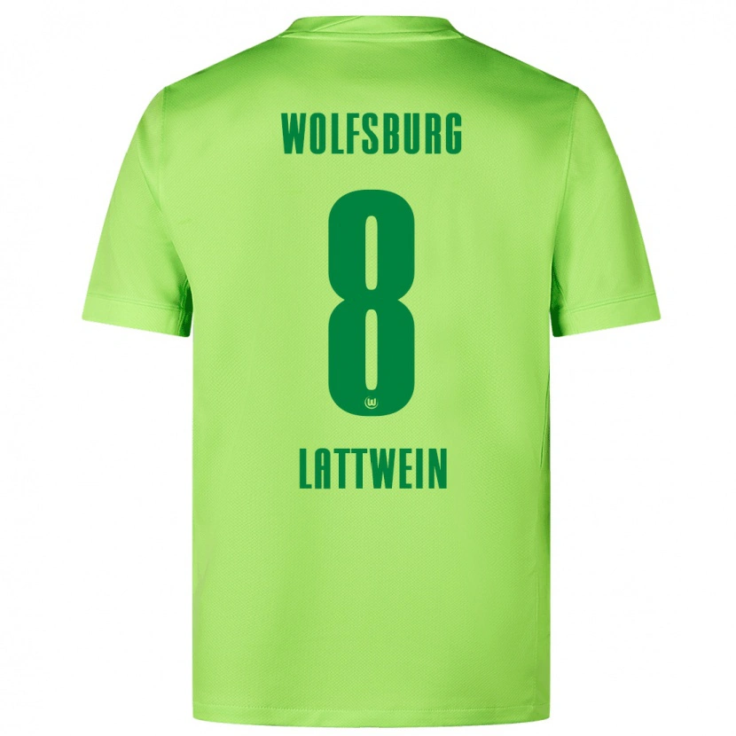 Danxen Kid Lena Lattwein #8 Fluorescent Green Home Jersey 2024/25 T-Shirt