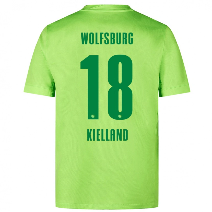 Danxen Kid Justine Kielland #18 Fluorescent Green Home Jersey 2024/25 T-Shirt