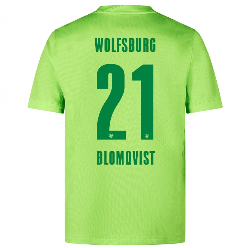 Danxen Kid Rebecka Blomqvist #21 Fluorescent Green Home Jersey 2024/25 T-Shirt