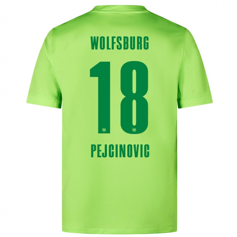 Danxen Kid Dzenan Pejcinovic #18 Fluorescent Green Home Jersey 2024/25 T-Shirt