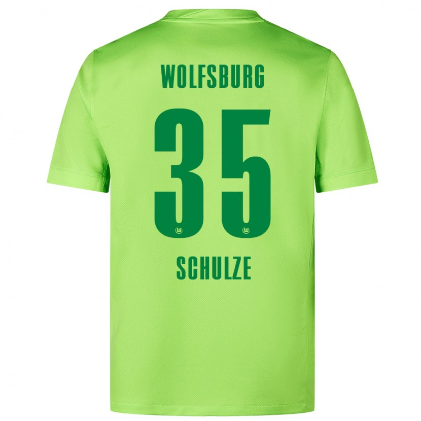 Danxen Kid Philipp Schulze #35 Fluorescent Green Home Jersey 2024/25 T-Shirt