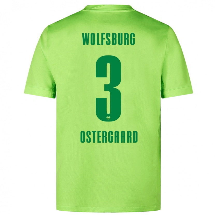 Danxen Kid Christian Östergaard #3 Fluorescent Green Home Jersey 2024/25 T-Shirt