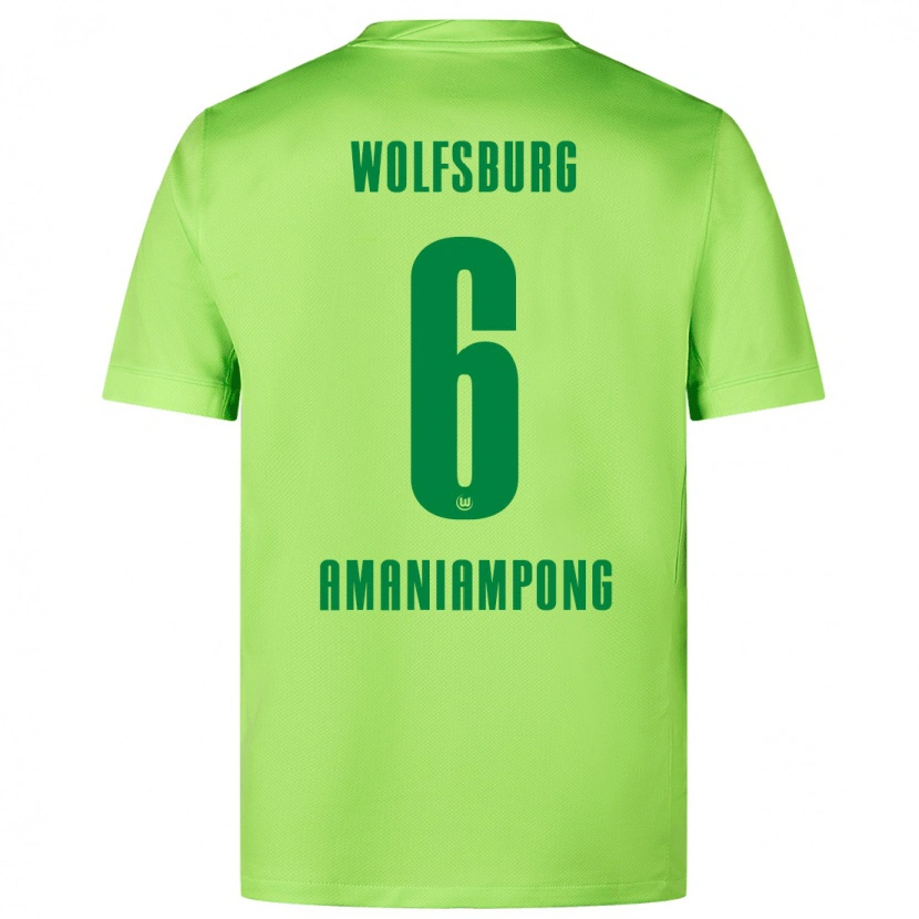 Danxen Kid Marces Amaniampong #6 Fluorescent Green Home Jersey 2024/25 T-Shirt