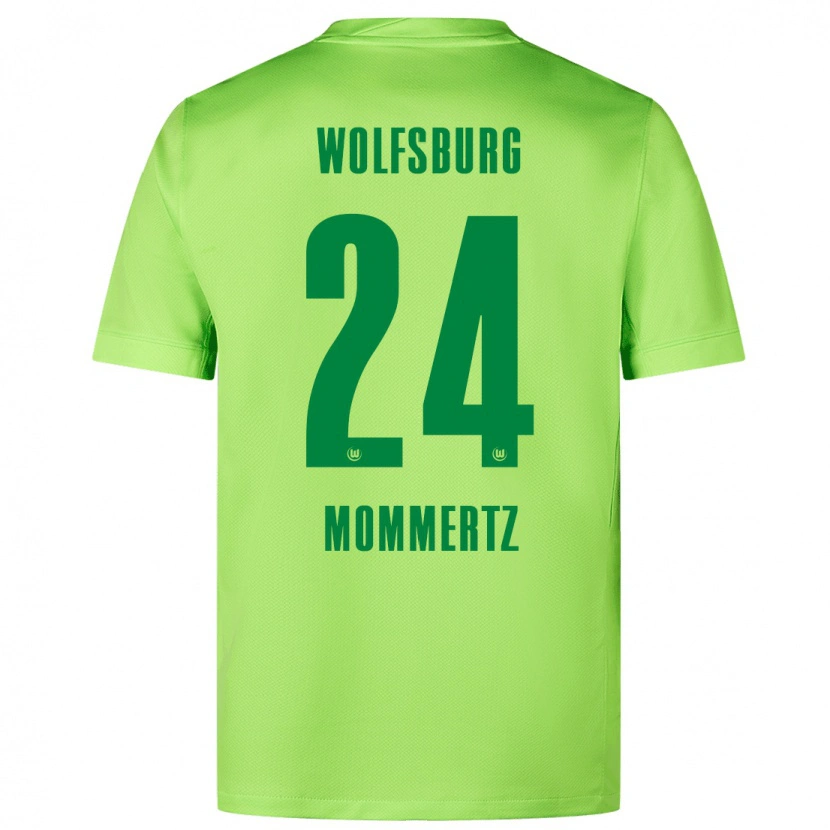 Danxen Kid Benjamin Mommertz #24 Fluorescent Green Home Jersey 2024/25 T-Shirt