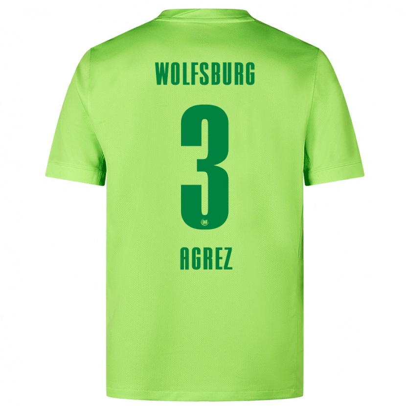 Danxen Kid Sara Agrež #3 Fluorescent Green Home Jersey 2024/25 T-Shirt