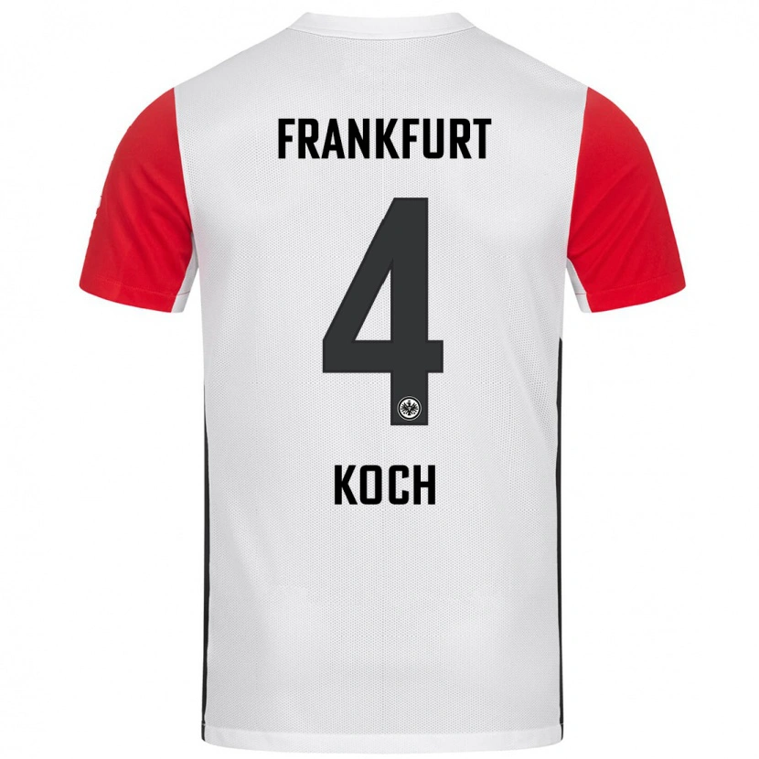 Danxen Kid Robin Koch #4 White Red Home Jersey 2024/25 T-Shirt