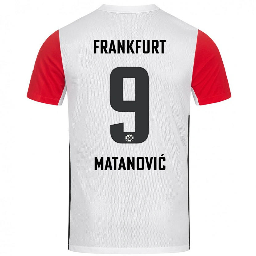 Danxen Kid Igor Matanovic #9 White Red Home Jersey 2024/25 T-Shirt