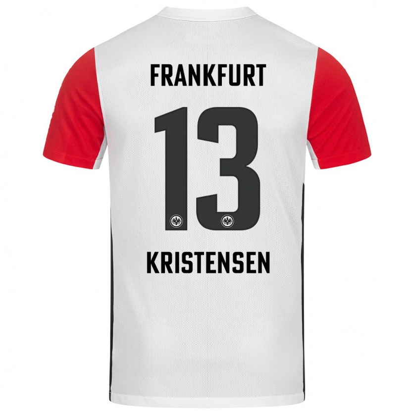 Danxen Kid Rasmus Kristensen #13 White Red Home Jersey 2024/25 T-Shirt