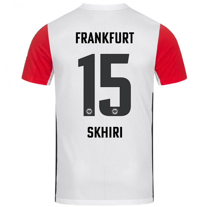 Danxen Kid Ellyes Skhiri #15 White Red Home Jersey 2024/25 T-Shirt