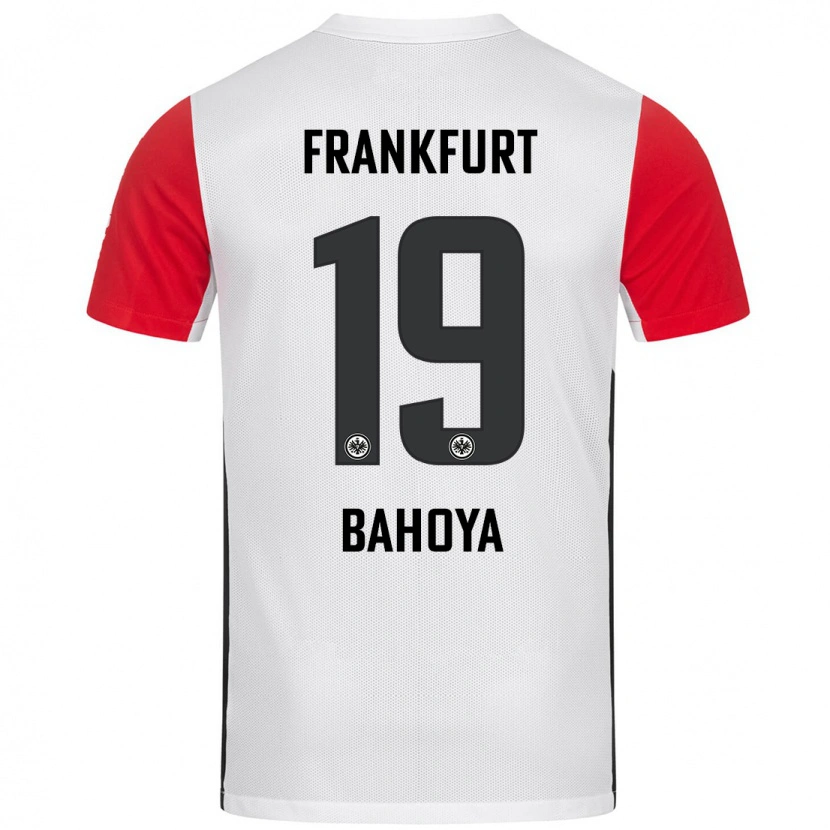 Danxen Kid Jean-Mattéo Bahoya #19 White Red Home Jersey 2024/25 T-Shirt