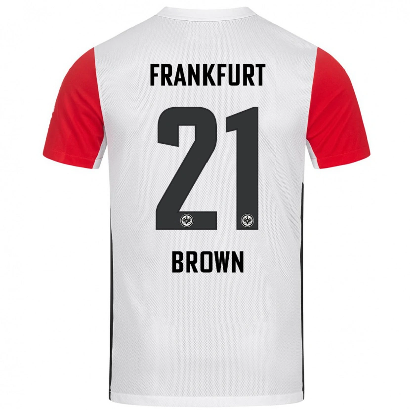 Danxen Kid Nathaniel Brown #21 White Red Home Jersey 2024/25 T-Shirt