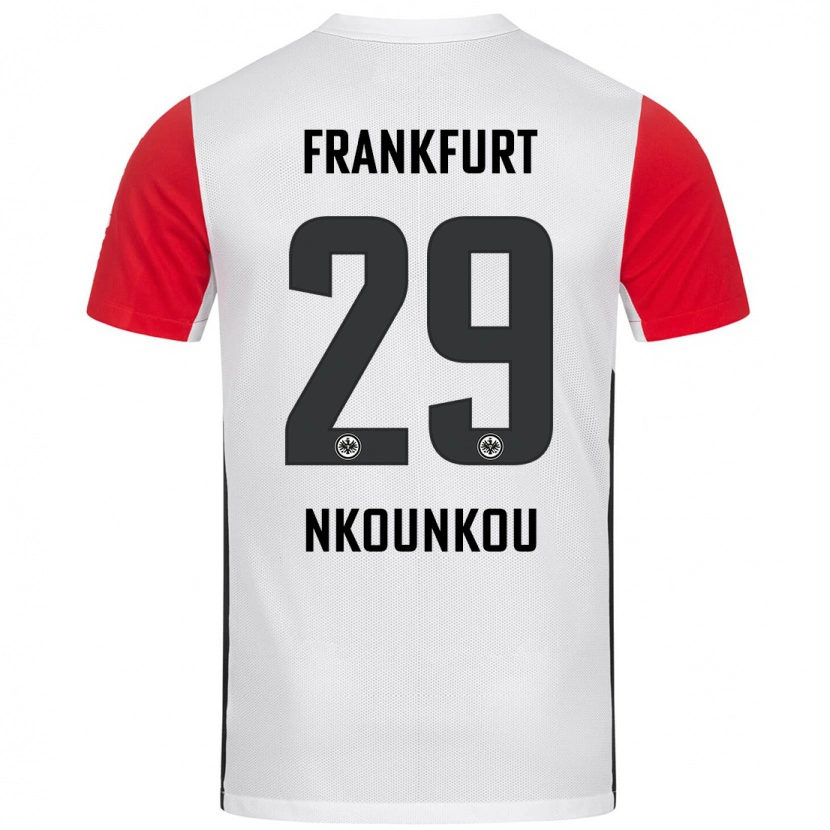 Danxen Kid Niels Nkounkou #29 White Red Home Jersey 2024/25 T-Shirt