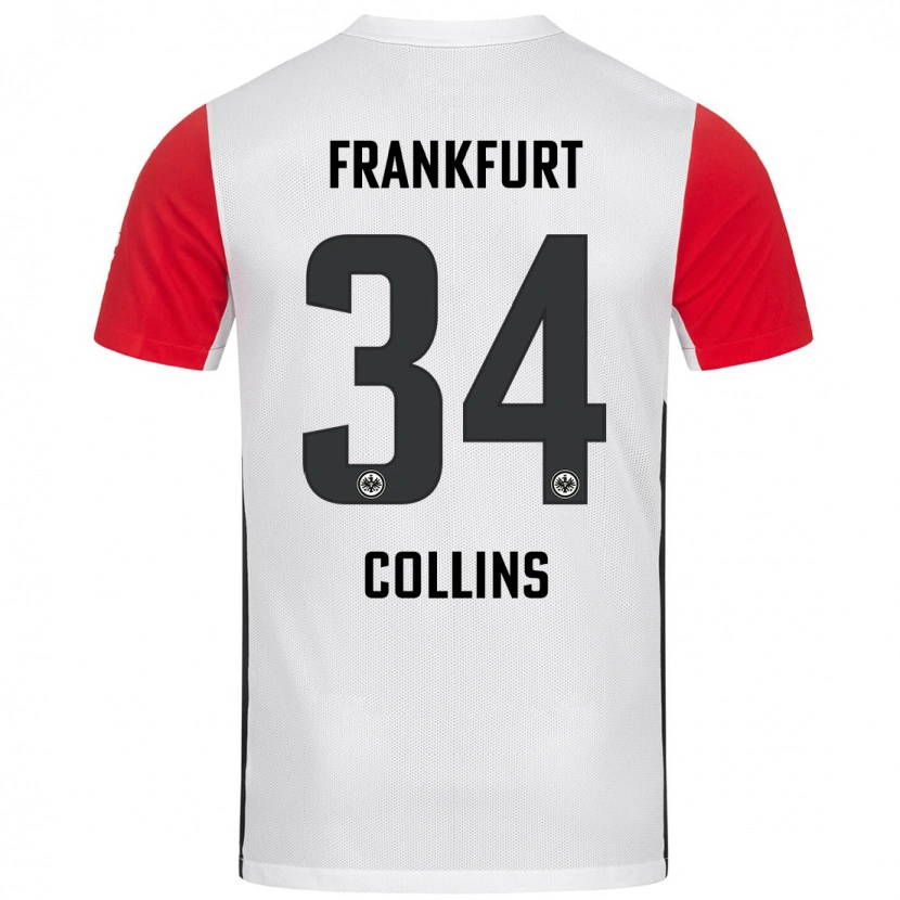 Danxen Kid Nnamdi Collins #34 White Red Home Jersey 2024/25 T-Shirt