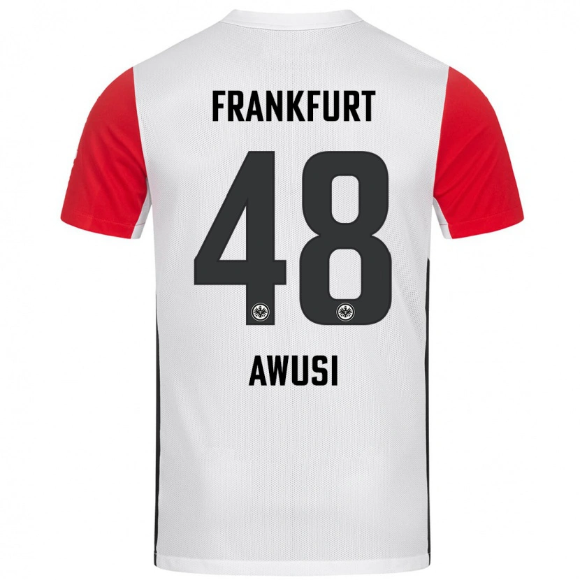 Danxen Kid Junior Awusi #48 White Red Home Jersey 2024/25 T-Shirt