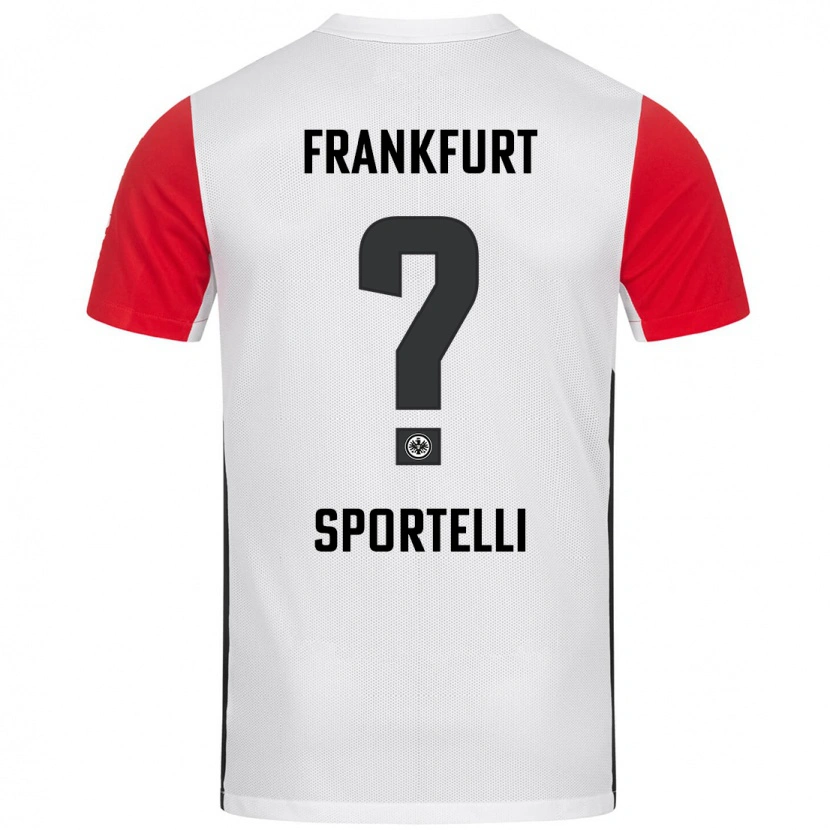 Danxen Kid Flavio Sportelli #0 White Red Home Jersey 2024/25 T-Shirt