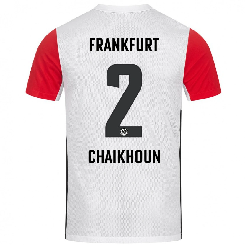 Danxen Kid Ayoub Chaikhoun #2 White Red Home Jersey 2024/25 T-Shirt