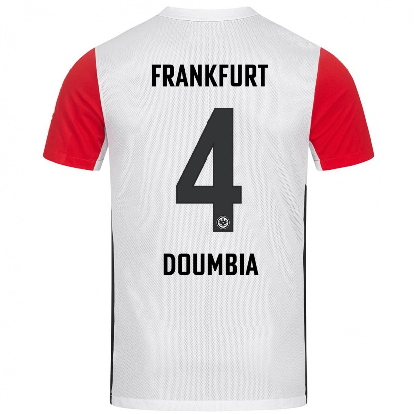 Danxen Kid Fousseny Doumbia #4 White Red Home Jersey 2024/25 T-Shirt