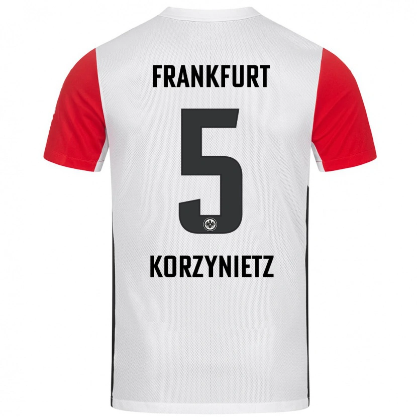 Danxen Kid Jaden Korzynietz #5 White Red Home Jersey 2024/25 T-Shirt