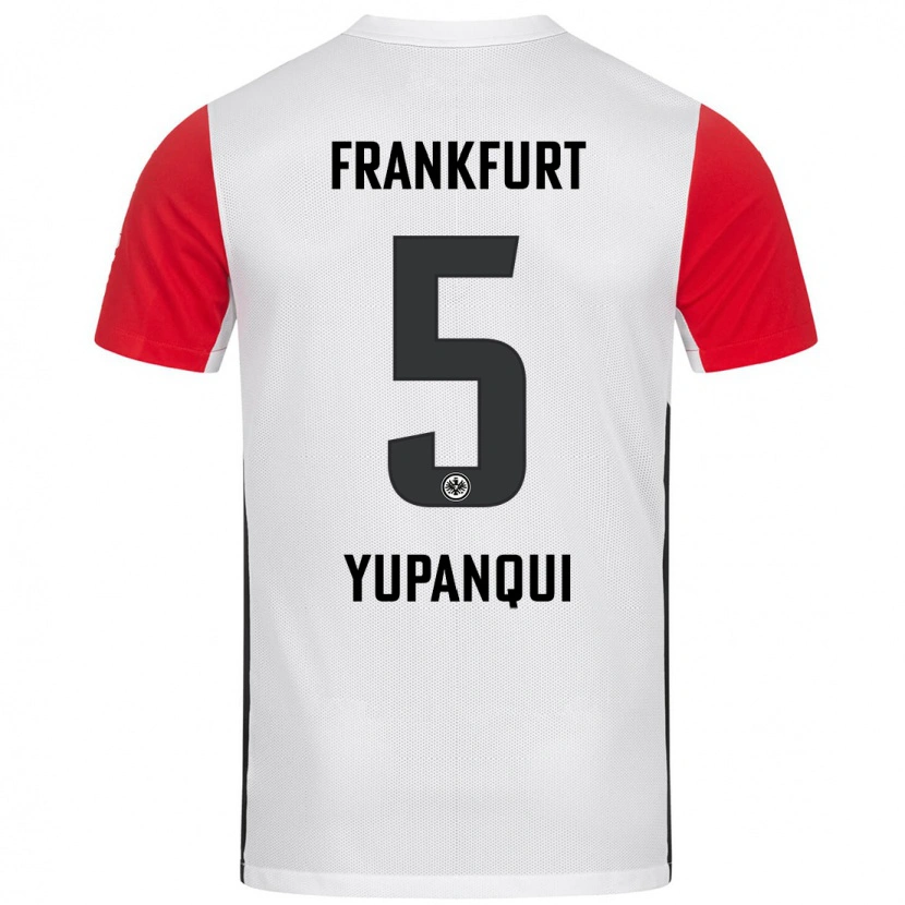 Danxen Kid Philipp Eisele Yupanqui #5 White Red Home Jersey 2024/25 T-Shirt