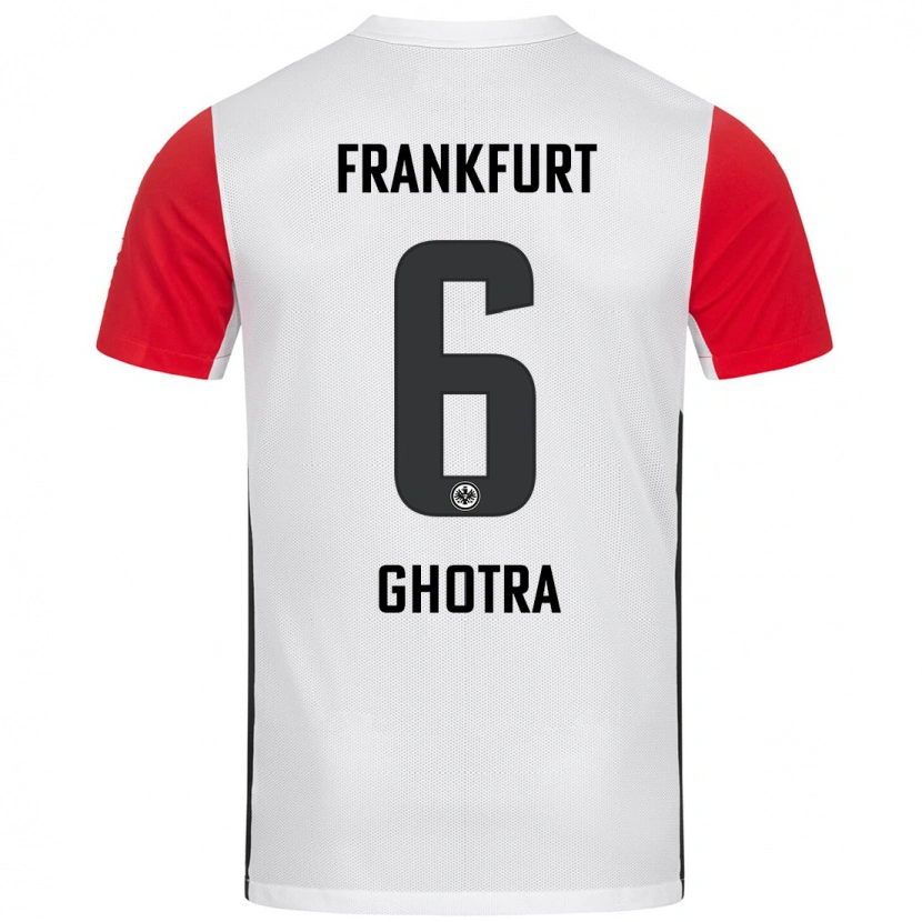 Danxen Kid Harpreet Ghotra #6 White Red Home Jersey 2024/25 T-Shirt