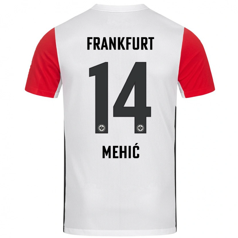 Danxen Kid Liam Mehić #14 White Red Home Jersey 2024/25 T-Shirt