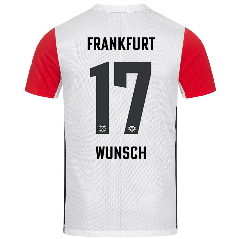 Danxen Kid Paul Wünsch #17 White Red Home Jersey 2024/25 T-Shirt