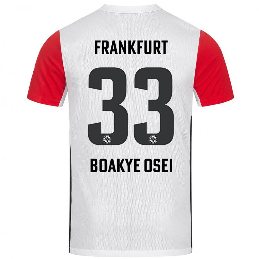 Danxen Kid Derek Boakye-Osei #33 White Red Home Jersey 2024/25 T-Shirt